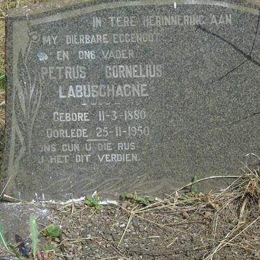 LABUSCHAGNE Petrus Cornelius 1880-1950