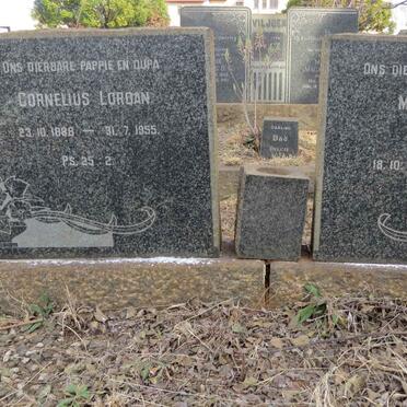 LORDAN Cornelius 1888-1955 & Miemie KRUGER 1889-1956