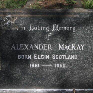 MACKAY Alexander 1881-1950