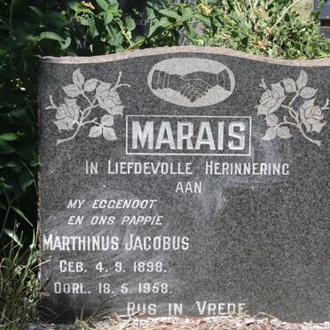 MARAIS Marthinus Jacobus 1898-1958