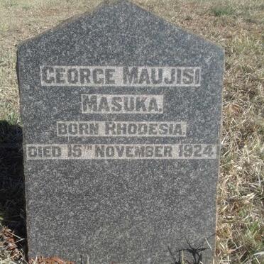 MASUKA George Maujisi -1924