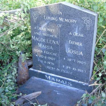 MARAIS Josua 1905-1983 & Magdelena Maria FOUCHE 1907-1976