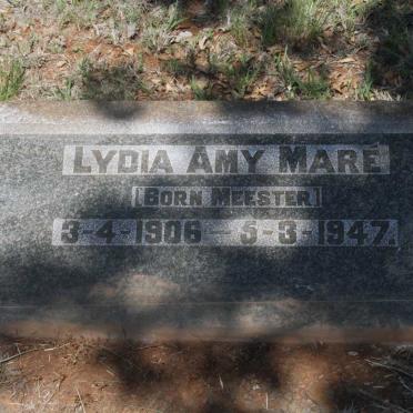 MARE Lydia Amy nee MEESTER 1906-1947