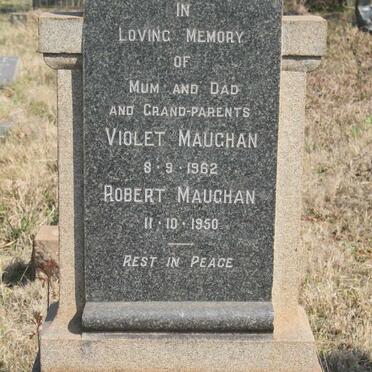 MAUGHAN Robert -1950 &amp; Violet -1962