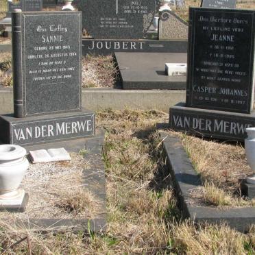MERWE Casper Johannes, van der 1911-1997 &amp; Jeanne 1912-1985