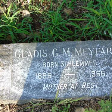 MEYFARTH Gladis G.M. nee SCHLEMMER 1896-1966