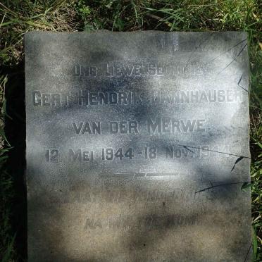 MERWE Gert Hendrik Dannhauser, van der 1944-1944