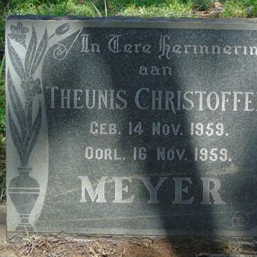 MEYER Theunis Christoffel 1959-1959