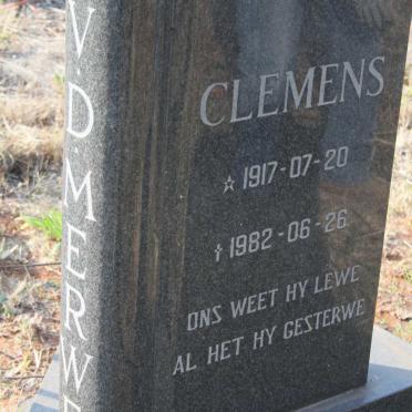 MERWE Clemens, v.d. 1917-1982