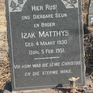 MERWE Izak Matthys, v.d. 1930-1951 