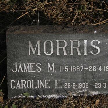 MORRIS James M. 1887-1956 & Caroline E. 1902-1955