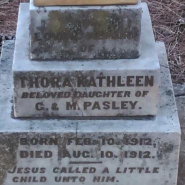 PASLEY Thora Kathleen 1912-1912