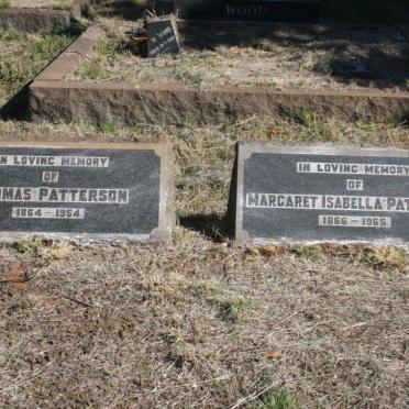 PATTERSON Thomas 1864-1954 &amp; Margaret Isabella 1866-1965