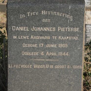 PIETERSE Daniel Johannes 1909-1944