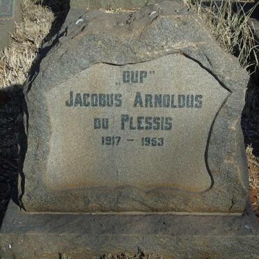 PLESSIS Jacobus Arnoldus, du 1917-1953