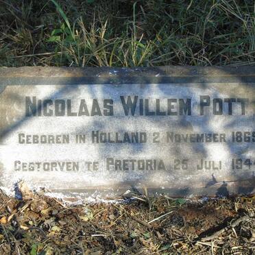 POTT Nicolaas Willem 1869-1944
