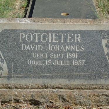 POTGIETER David Johannes 1891-1957