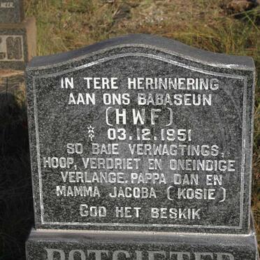 POTGIETER H.W.F. 1951-1951