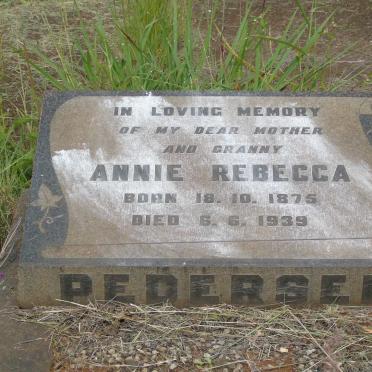 PEDERSEN Annie Rebecca 1875-1939