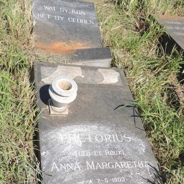 PRETORIUS Anna Margaretha nee LE ROUX 1903-1968