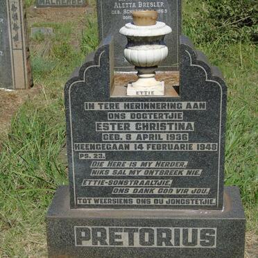 PRETORIUS Ester Christina 1936-1948