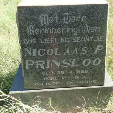 PRINSLOO Nicolaas P. 1952-1954