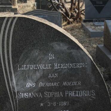 PRETORIUS Susanna Sophia 1889-1952