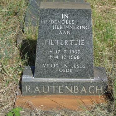 RAUTENBACH Pietertjie 1963-1968