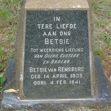 RENSBURG Betsie, van 1935-1941