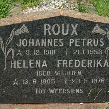 ROUX Johannes Petrus 1910-1953 &amp; Helena Frederika VILJOEN 1905-1976