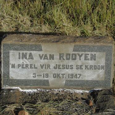 ROOYEN Ina, van 1947-1947