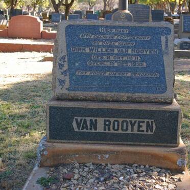 ROOYEN Dirk Willem, van 1871-1935