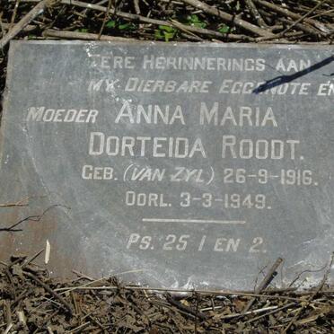 ROODT Anna Maria Dorteida nee VAN ZYL 1916-1949