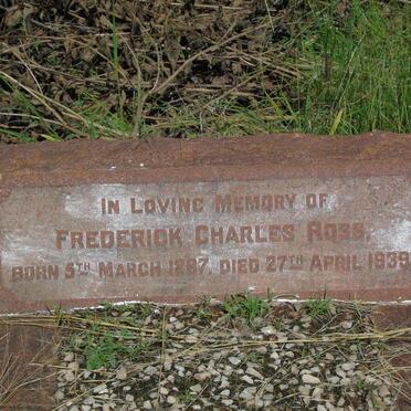ROSS Frederick Charles 1887-1939