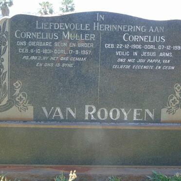 ROOYEN Cornelius, van 1906-1989 :: VAN ROOYEN Cornelius Muller 1931-1957