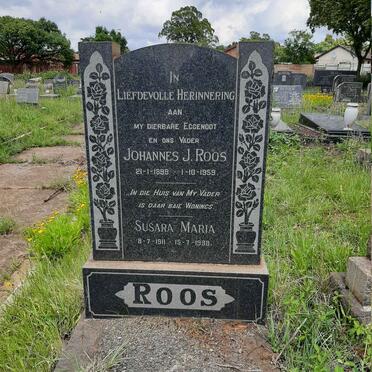 ROOS Johannes J. 1899-1959 &amp; Susara Maria 1911-1998
