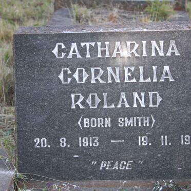 ROLAND Catharina Cornelia nee SMITH 1913-1961