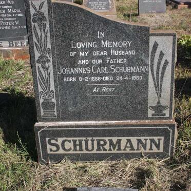 SCHURMANN Johannes Carl 1888-1960 &amp; Gertrude Clara 1893-1984