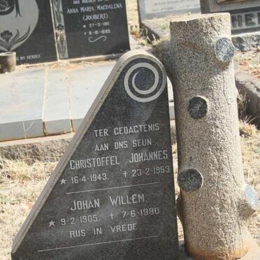 SCHEEPERS Johan Willem 1905-1980 :: SCHEEPERS Christoffel Johannes 1943-1953