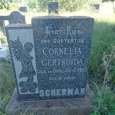 SCHERMAN Cornelia Gertruida 1957-1957