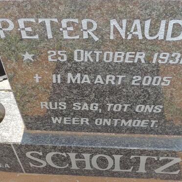 SCHOLTZ Peter Naude 1931-2005
