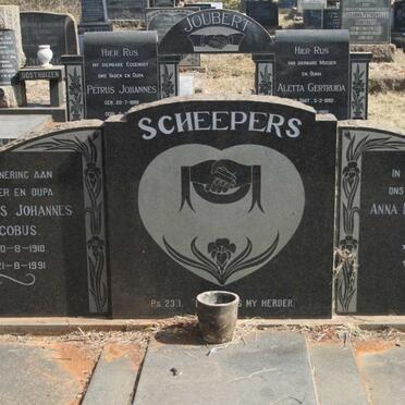 SCHEEPERS Stephanus Johannes Jacobus 1910-1991 & Anna Maria Magdalena JOUBERT 1911-1995