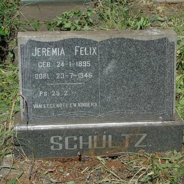 SCHULTZ Jeremia Felix 1895-1946
