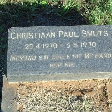 SMUTS Christiaan Paul 1970-1970