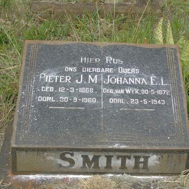 SMITH Pieter J.M. 1869-1960 & Johanna E.L. VAN WYK 1872-1943