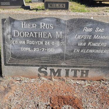 SMITH Dorathea M. nee VAN ROOYEN 1906-1961 :: SLABBERT Doris 1927-1995 _2