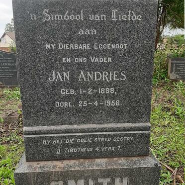 SMITH Jan Andries 1888-1958