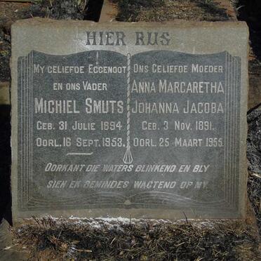 SMUTS Michiel 1894-1953 & Anna Margaretha Johanna Jacoba 1891-1955