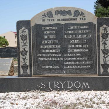 STRYDOM Hendrik Stephanus 1897-1978 &amp; Casperlina Johanna Catharina 1898-1957