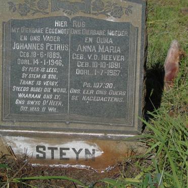 STEYN Johannes Petrus 1889-1946 & Anna Maria V.D. HEEVER 1891-1967
